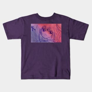 Sailor Saturn Watercolor Kids T-Shirt